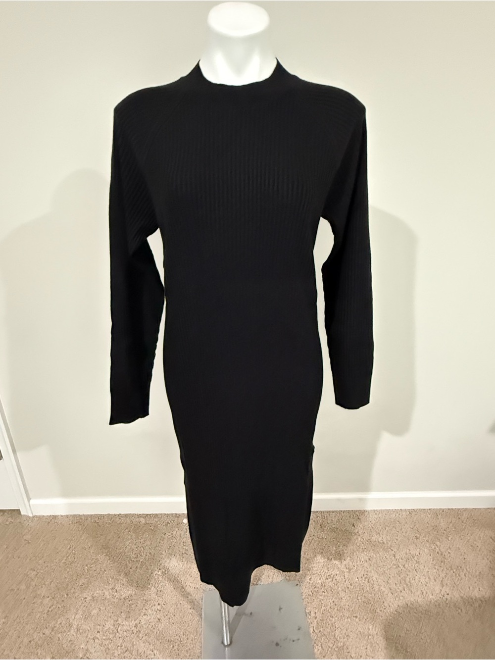 New The Drop Women's Renata Rib Midi Dress size medium